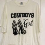 Brand New Women's Delta Apparel White Cowboys Girl T Photo 1