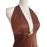 Alexis Zari Dress in Sienna Dot Small New Womens Satin Halter Photo 5