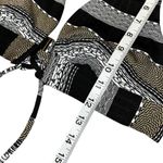 Black & Tan Stripe Bohemian Style Bathing Suit Bikini Top Gold Women’s Small Fit Photo 2