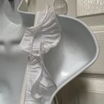 UNBRANDED White Ruffle Scoop Back One Piece Bridal Honeymoon Swimsuit Size M Photo 6