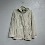 Marmot  Off White Davos Turtle Dove Faux Fur Hood Jacket Sz M Photo 2