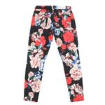 7 For All Mankind NWT Mid-Rise Ankle Skinny Jeans Pants in Peony Floral Black 30 Photo 5