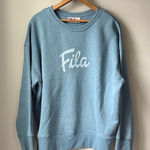 FILA  Springlake Blue Logo Crewneck Pullover Sweatershirt Photo 0