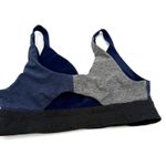 Outdoor Voices  Blue & Black Seamless Plunge Sports Bra Size Medium Photo 2