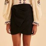 Farm Rio NWOT  Black Tafeta Mini Skirt. MSRP $145 Photo 0