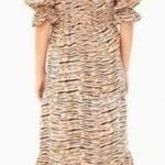 Faithfull the Brand Faithful The Brand De Christin Midi Dress Wyldie Animal Print Linen Size 6 Photo 1