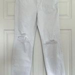 Pistola  Charlie High Rise Classic Straight Ankle Deconstructed Optic White Sz 26 Photo 0