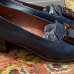 Hispanitas Navy Loafers with Tortoise Accents Blue Size 6 Photo 3