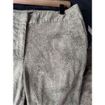 Rafaella  Velvet Faux Leather Animal‎ Print Pants NWT Size 8 Photo 2