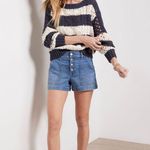 Evereve  Ever Denim Jean Utility Exposed Button Fly Stretch Shorts womens 30 Photo 2