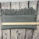 Steve Madden  Rectangular Oversized Gray Fringed Scarf Photo 5