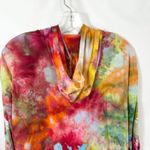 Adidas Size XL Handmade Tie Dye Hoodie Top Long Sleeve Boho Artsy Festival 488 Photo 7