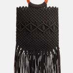 Danielle Nicole Black Crochet Bag Photo 2
