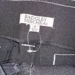 Badgley Mischka ‎ Wide Leg Crop Pant With Contrast Stitching Black NWOT Size 6 Photo 6