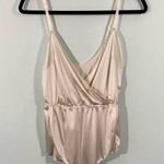 Vtg Wonder Maid Cream Satin Sweetheart Neckline Bodysuit Size 32 Union USA Made Photo 0