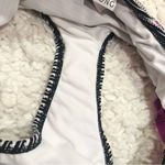 Billabong Striped Ruffle Bikini Bottoms Black White Purple XS Photo 3