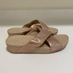 FitFlop  Lulu Cross Slide Sandals Rose‎ Gold Size 10 Photo 2