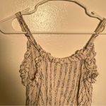 Altar'd State Altar’d State Button Down Tank Top Ruffles White Black Photo 9