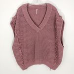 Free People  Clyde Knit Sweater Vest Size XS Mauve Pink Photo 1