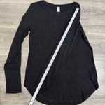 Old Navy Luxe Black Long Sleeve Crew Neck Tunic Top Womens Size M Photo 9