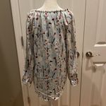 Haute Hippie , boho floral tunic, long open sleeve, lined, high low cut, SZ xxs Photo 3