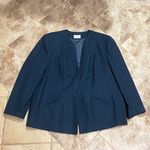 Pendleton  vintage virgin wool teal blue single breasted long sleeve blazer 22W Photo 1