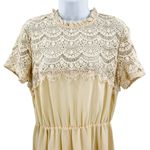 Urban Outfitters  Crochet Lace High Neck Short Sleeve A-Line Dress Photo 1