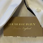 Burberry NWT  London 12 14 UK Uniform White Tuxedo Blouse Shirt Button Up Down Photo 5