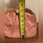 Judith Leiber 1986  ostrich shoulder/clutch pink gold Photo 11