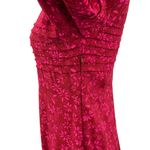 Free People Free‎ People Jessie Midi Dress Ditsy Floral Print Red Pink Size 4 Photo 9