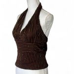 Cache Vintage  Beaded Halter Top Photo 1