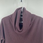 SUSINA mauve purple shark bite cowl neck oversized sleeve sweater size S Photo 3