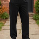 Old Navy NEW  Black High Rise Wide Leg Go Dry Sleektech Athletic Comfort Pants L Photo 0