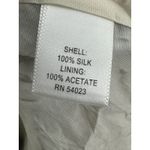 Banana Republic  Blue Cream Floral Silk Sheath Dress Cap Sleeve Knee Length Sz 4 Photo 6