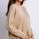 Kerisma  Women’s Lawson Raw Hem Sweater in Oat Size S/M Photo 0