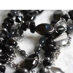 Premier Designs Vintage  Multi Strand Black Beads Silver Tone Metal Necklace Photo 4