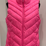 Gap  women’s Pink Puffer Vest size M Like New Photo 0