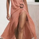 Cult Gaia  Solene Midi Dress in Jaipur Pink Sz L Photo 0