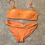 Aerie  Orange Bandeau Bikini Set Photo 0