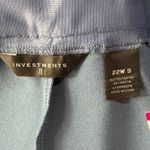 Investments  II SZ 22W SHORT Park Avenue Straight Pants Pockets Stretch Pull-On Photo 4
