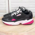 Adidas Originals Falcon Running Shoes Corduroy Leather Black Pink 8 Photo 2