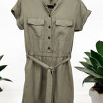 Banana Republic Factory Olive Green Utility Shirt Dress Size S NEW $90 Photo 0