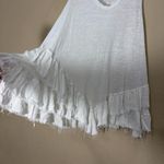 We The Free People Shimmy Sasha Ruffled Tier Tunic Tank Top White Sz S Boho EUC Photo 2