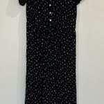 J. Jill Full Leg Short‎ Sleeve Women’s Jumpsuit Black Floral Size Small Photo 0