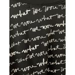 We Wore What Black & White Logo Scribbled Oversized Cropped Sweatshirt Size XS Photo 7