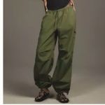 Anthropologie Pilcro Pull On Parachute Pants Dark Green Size XL NEW Photo 1