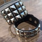 2 PCs Punk PU leather studded Bracelets Photo 1