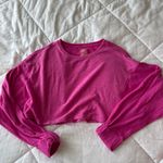 Free People Movement Cropped Surfside Sweatshirt Pink Size XS Photo 1