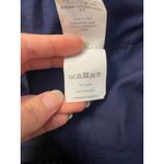 J.Crew Navy Blue White Bell Short Sleeve Fringe Polka Dot Shift Dress Size 8 Photo 6