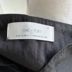 Oak + Fort Lagenlook Cottage Oversized XS Black Cotton Shift Dress Pockets Photo 5